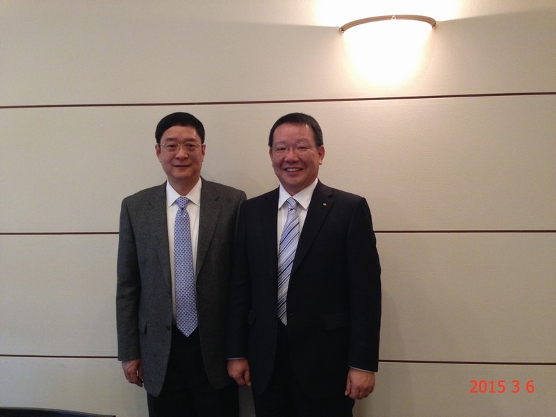 蔡總會(huì)面丸紅化學(xué)品部本部長(zhǎng)崛江先生